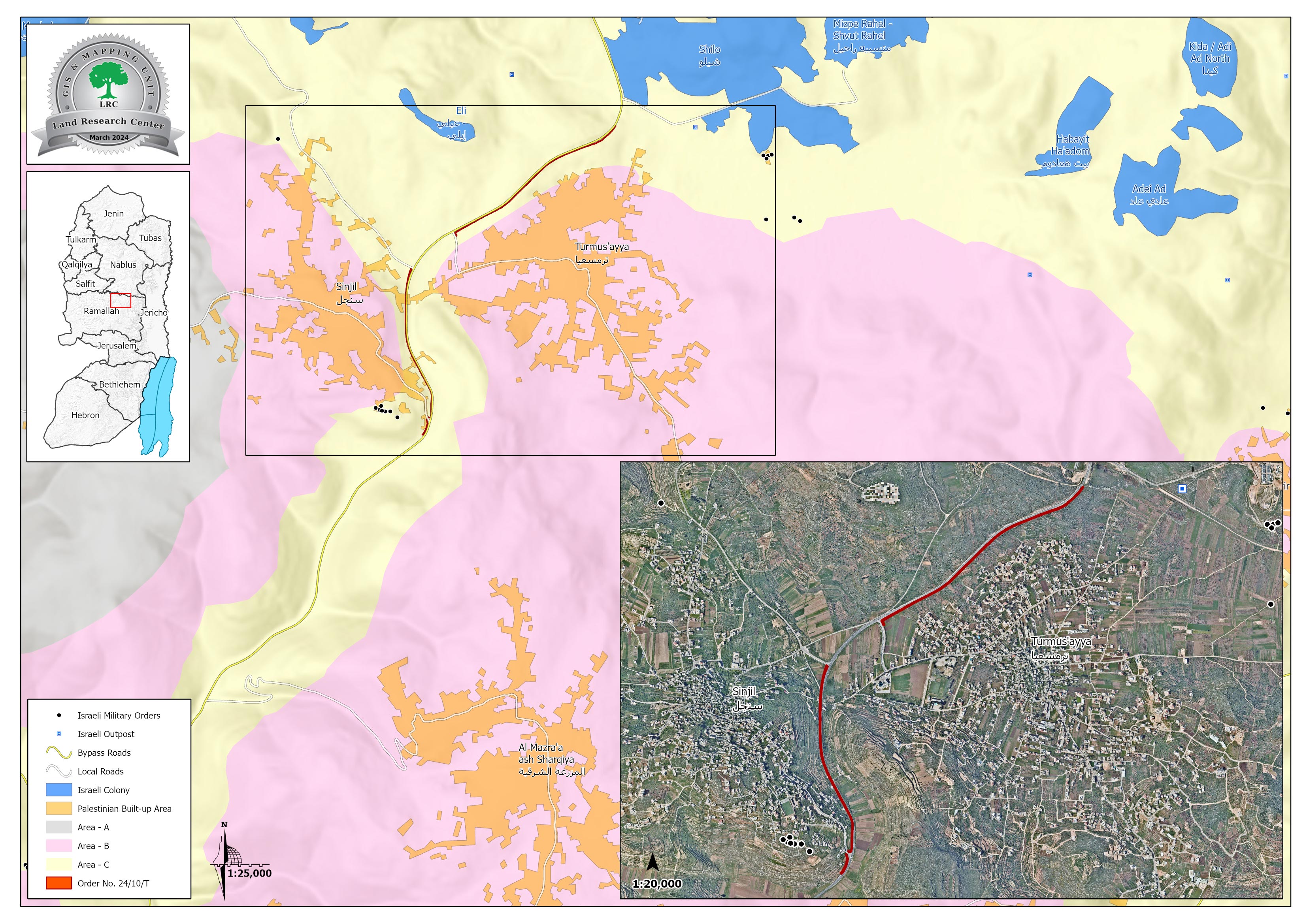 الاحتلال يواصل تجريف الأراضي ويباشر فعلياً بإقامة سياج معدني عازل حول بلدة سنجل وأراضيها الزراعية شمال رام الله | LRC