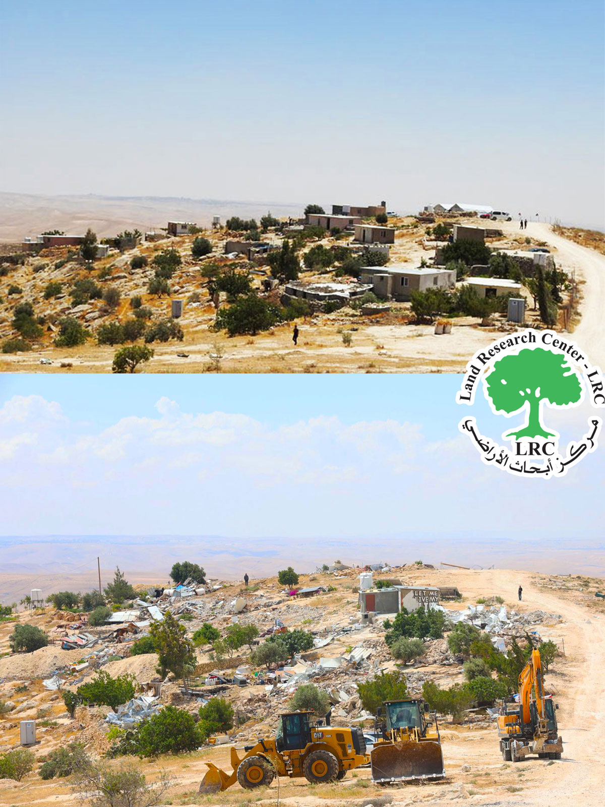 الاحتلال يهدم عشرات المساكن والمنشآت في قرية خلة الضبع بمسافر يطا جنوب الخليل | LRC